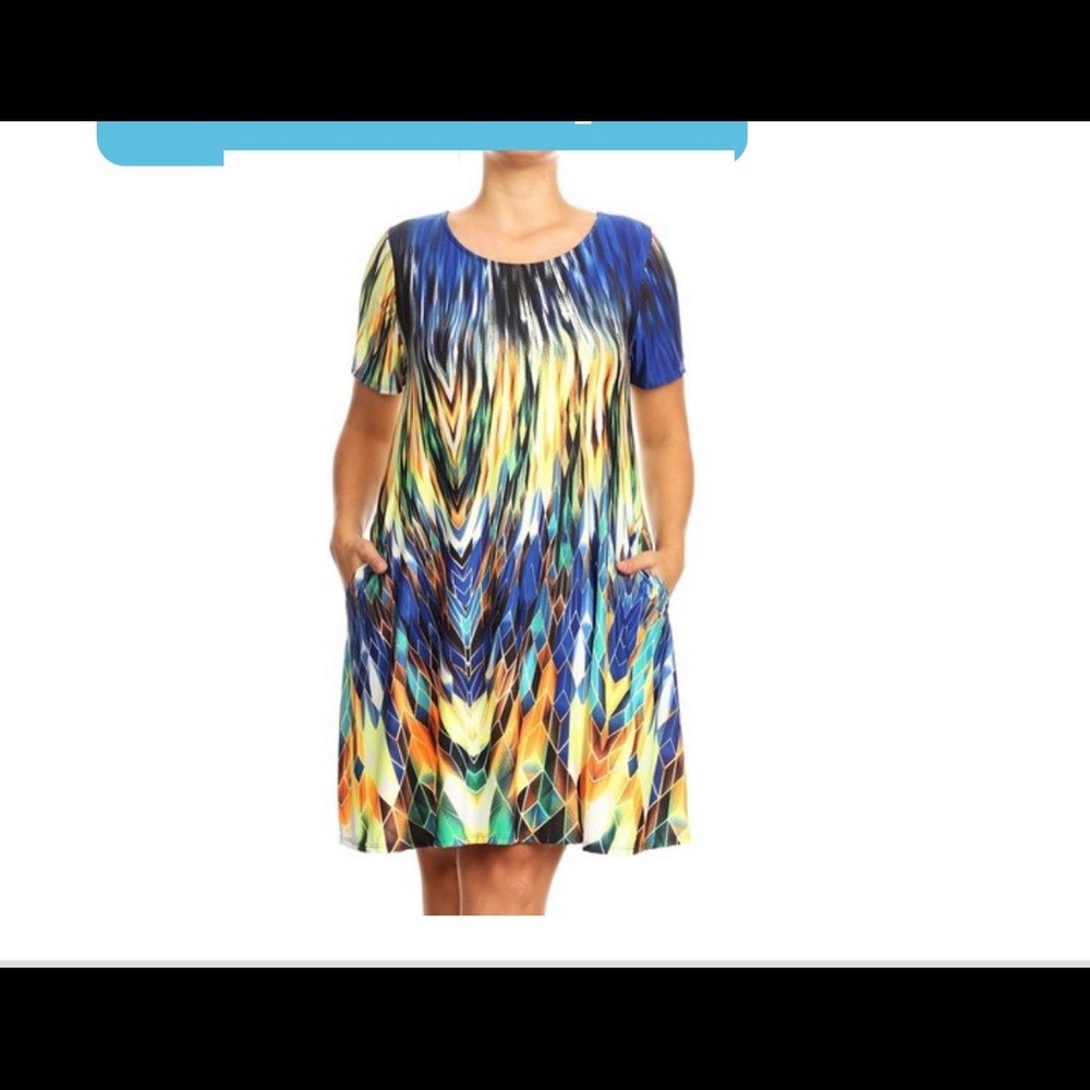 2X Multicolored Dress